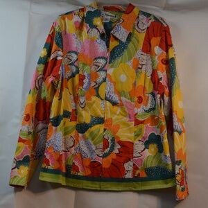 Colourful Coldwater Creek Jacket SZ L NWOT